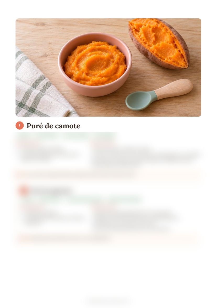 Receta del método Pequeños Bocados