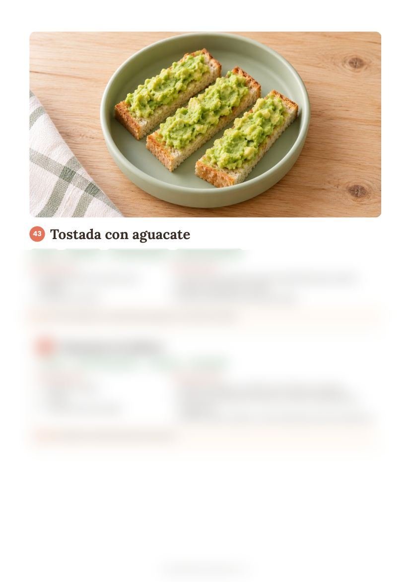Receta del método Pequeños Bocados